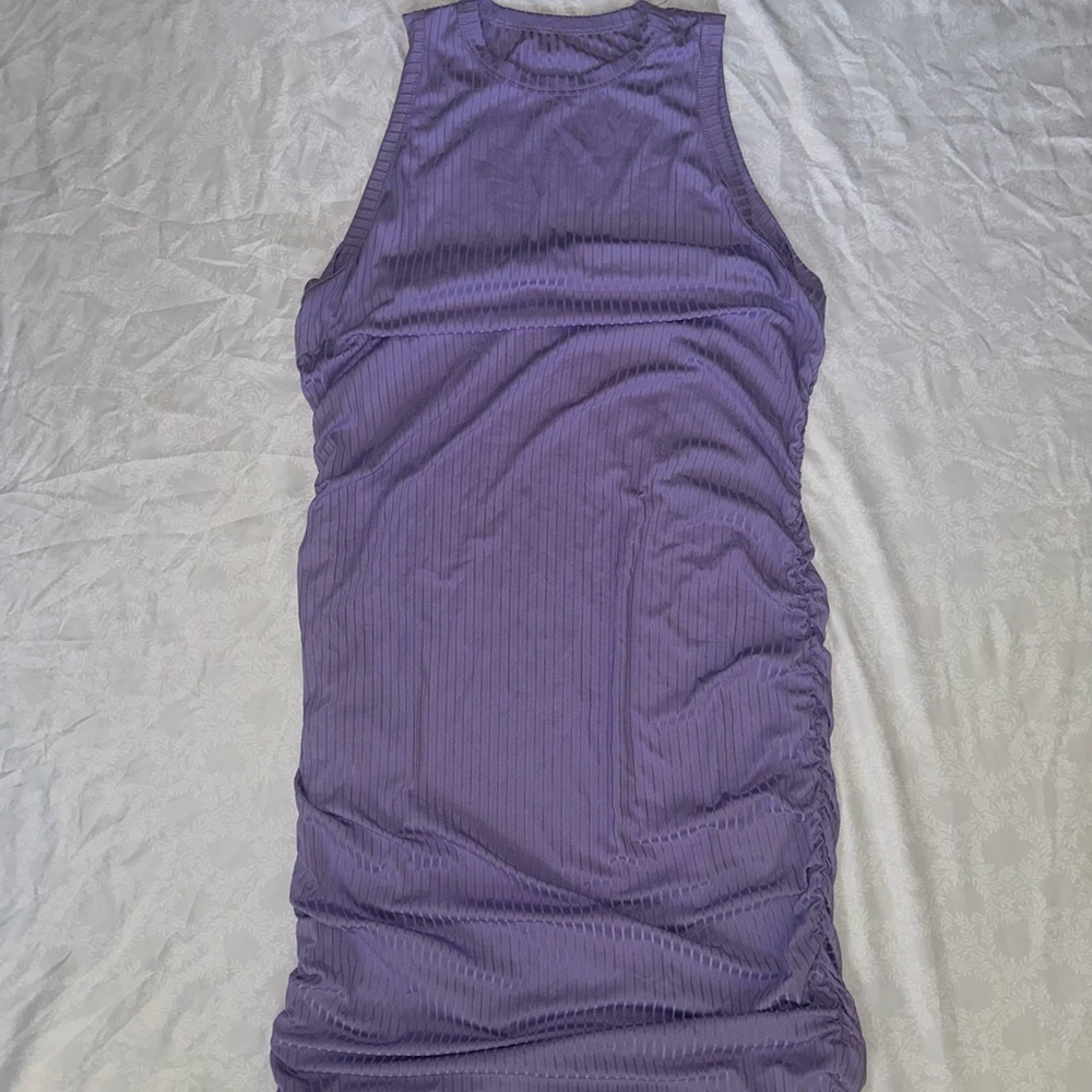 SHEIN Lavender Ruched Dress